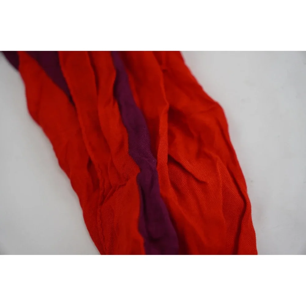 Coach Scarf Womens One Size‎ Red Fuchsia Horse Carriage Logo 85263 NWT